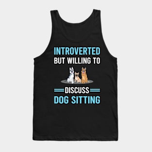 Introverted Dog Sitting Tank Top